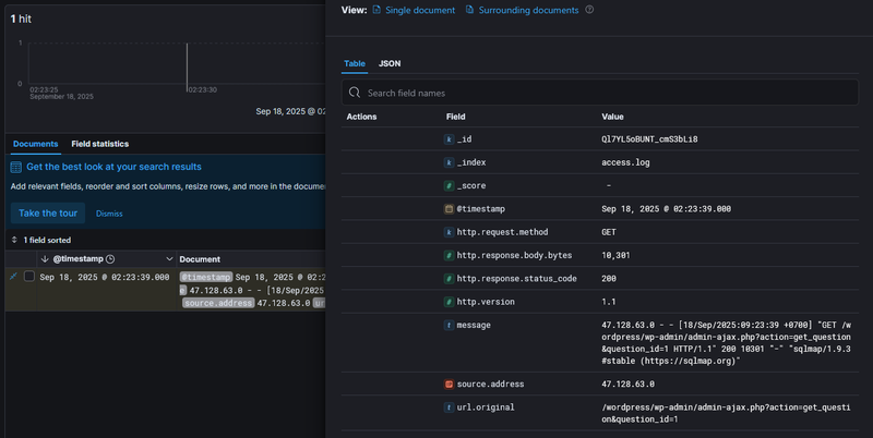 sqlmap initial probe