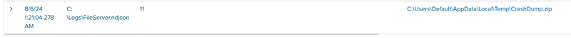 event id 11 - CrashDump.zip creation