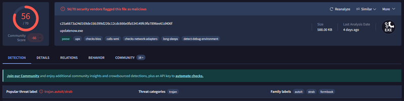 VirusTotal - updatenow.exe
