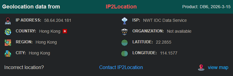 IP geolocation